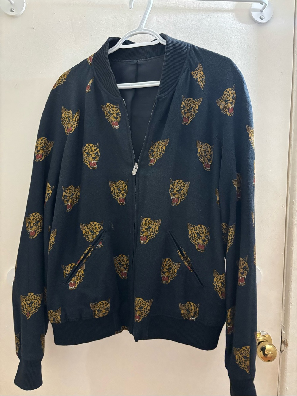 The Kooples Black SHOW Label Bomber Jacket